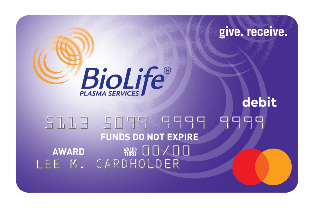 la tarjeta de débito BioLife