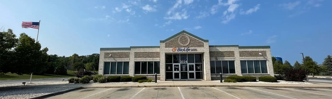 Edificio del Centro de Plasma de BioLife en Sheboygan, Wisconsin