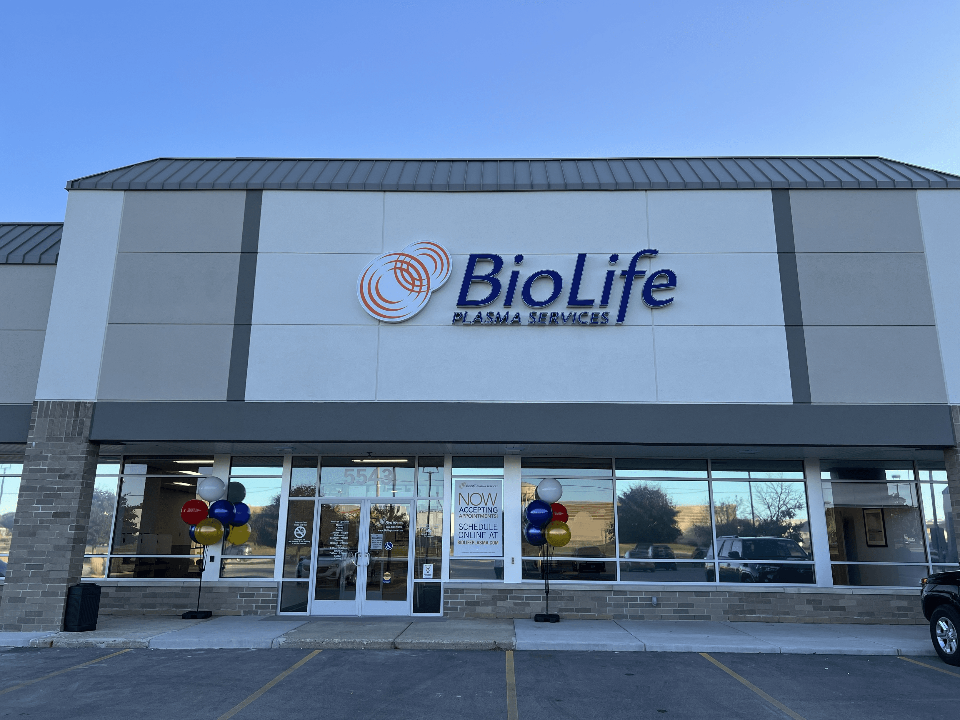 Edificio del Centro de Plasma de BioLife en Mount Pleasant - Dura, Wisconsin